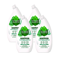 Seventh Generation Toilet Bowl Cleaner, Fresh Mint Scent, 24 oz Bottle, 4/Carton (SEV45166CT)