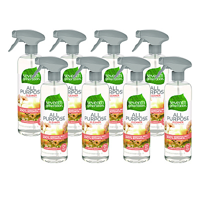 Seventh Generation Natural All-Purpose Cleaner, Morning Meadow, 23 oz Trigger Spray Bottle, 8/Carton (SEV44714CT)
