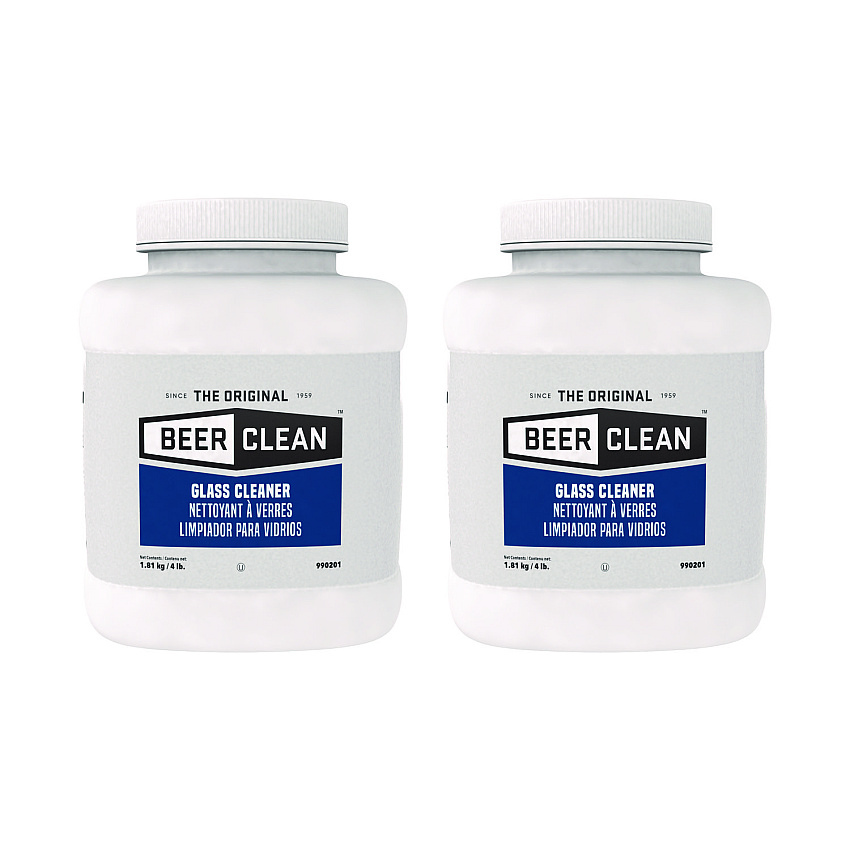 Diversey Beer Clean Glass Cleaner, Unscented, Powder, 4 lb. Container (DVO990201)