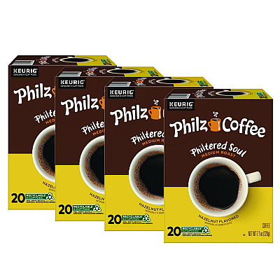 Philz Coffee Philtered Soul K Cups, Hazelnut, 80/Carton (GMT0119CT)