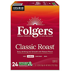 Folgers Gourmet Selections Classic Roast Coffee K-Cups, 24/Box (GMT6685)