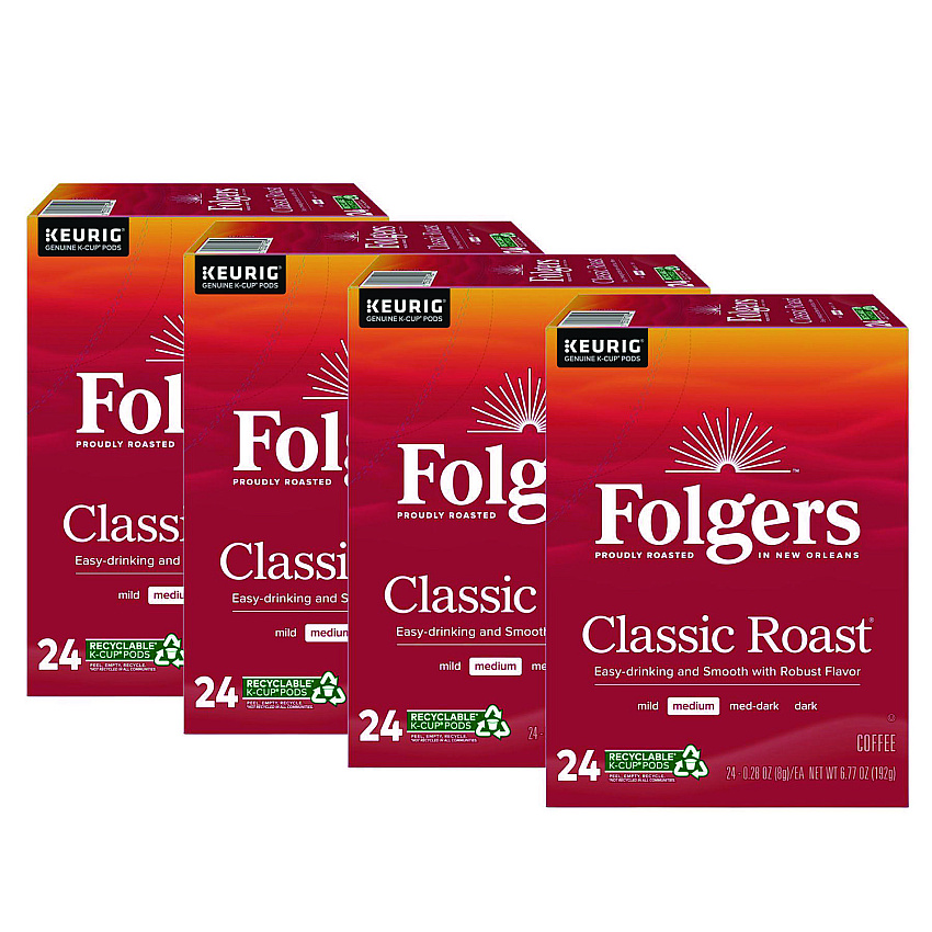 Folgers Gourmet Selections Classic Roast Coffee K-Cups, 96/Carton (GMT6685CT)
