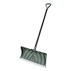 Suncast Commercial Steel Core Snow Pusher with Wear Strip, 24" Wide, 57.55" Long, 6/Carton (SUASP2450)