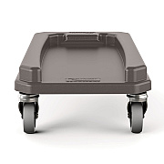Suncast Commercial 23 Gallon Resin Slim Trash Can Dolly, 11.88" x 20.78" x 6.18", Gray (SUATCNDOLLY)