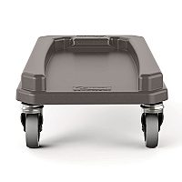Suncast Commercial 23 Gallon Resin Slim Trash Can Dolly, 11.88" x 20.78" x 6.18", Gray (SUATCNDOLLY)