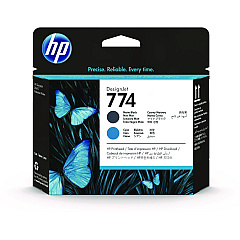 HP 774 (P2W01A) Photo Black/Cyan Original Printhead