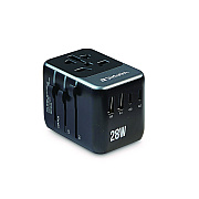 Verbatim UTA-07 Universal Travel Adapter, (3) USB-A, (3) USB-C (VER32122)