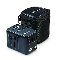 Verbatim UTA-09 Gan III Universal Travel Adapter, (2) USB-A/(2) USB-C/USB-C with Power Delivery 3.0 (VER32124)