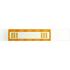 CONTROLTEK Currency Straps, $10 Bill, $1,000, Self-Adhesive, 1,000/Pack (CNK560020)