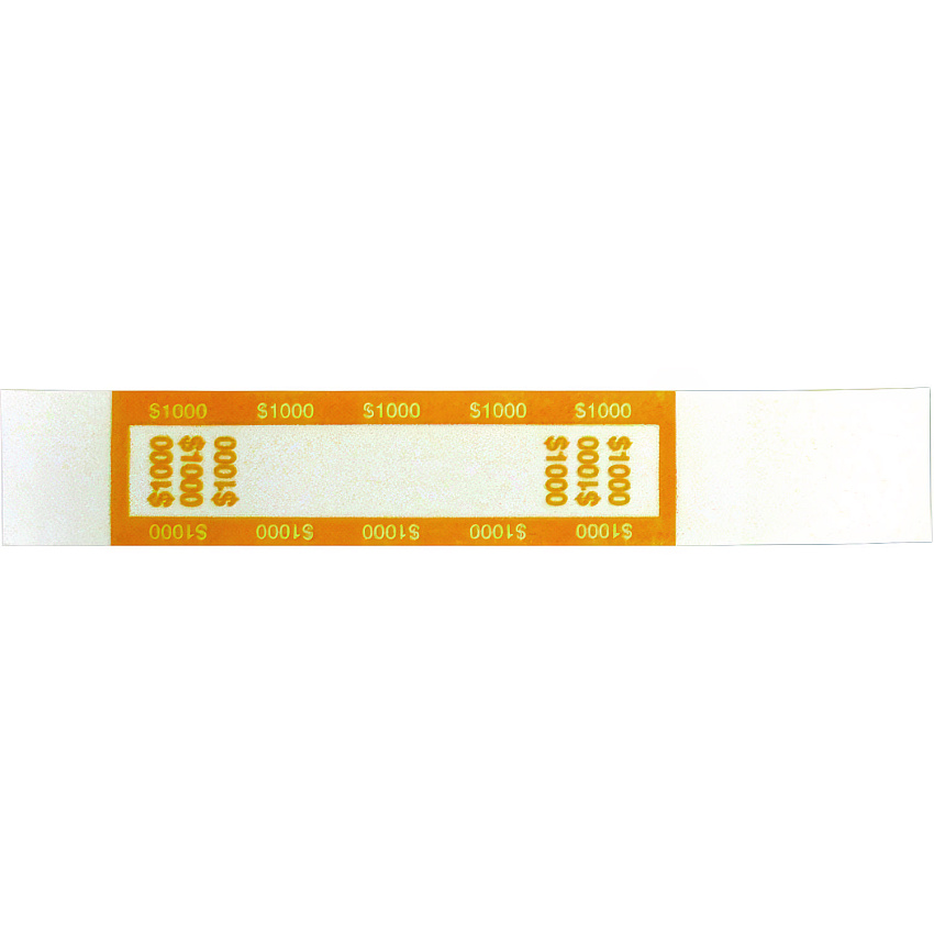 CONTROLTEK Currency Straps, $10 Bill, $1,000, Self-Adhesive, 1,000/Pack (CNK560020)