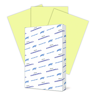 Hammermill Colors Print Paper, 20 lb Bond Weight, 11 x 17, Canary, 500/Ream (HAM102152)