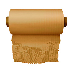 ipg HexcelWrap Kraft Paper Cushioning Roll, 15.25" x 840 ft, Bleached White (IPGH1002W)