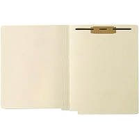 Medical Arts Press End Tab Fastener File Folder, 0.75" Expansion, 1 Fastener, Letter Size, Manila Exterior, 250/Box (MAQ31458B)