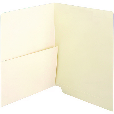 Medical Arts Press End Tab Pocket Folder, Straight Tabs, Letter Size, Manila, 50/Box (MAQ31459)