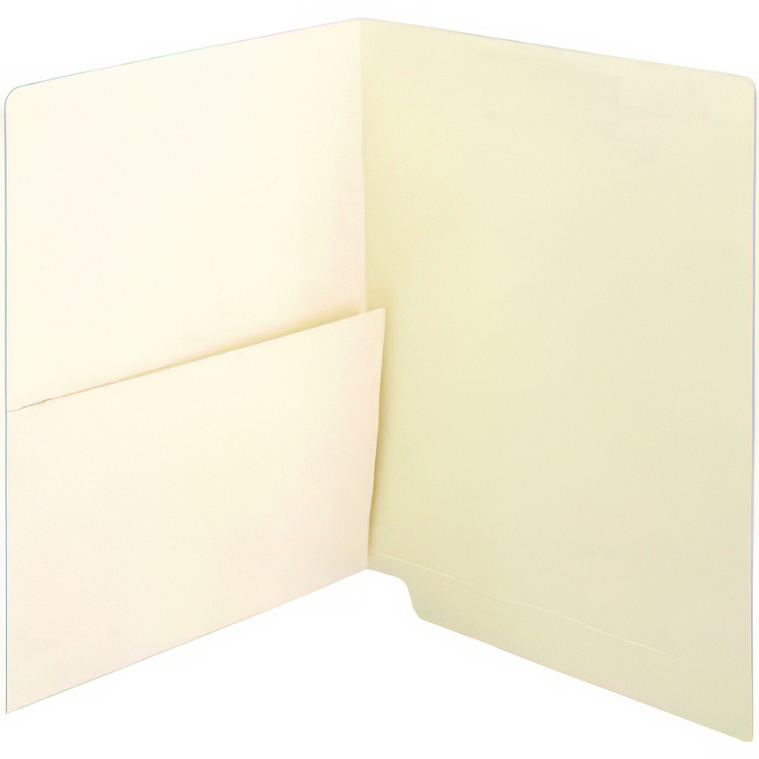 Medical Arts Press End Tab Pocket Folder, Straight Tabs, Letter Size, Manila, 50/Box (MAQ31459)