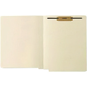 Medical Arts Press End Tab Fastener File Folder, 0.75" Expansion, 1 Fastener, Letter Size, Manila Exterior, 50/Box (MAQ31463)