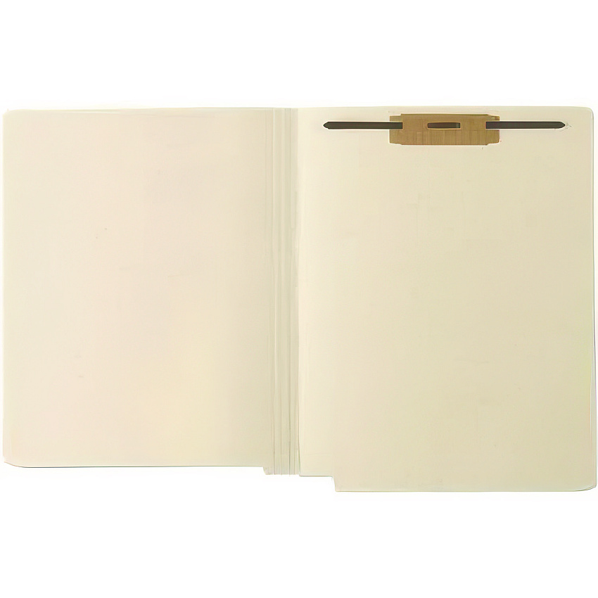 Medical Arts Press End Tab Fastener File Folder, 0.75" Expansion, 1 Fastener, Letter Size, Manila Exterior, 50/Box (MAQ31463)