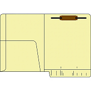 Medical Arts Press End Tab Pocket Folder, 2" Expansion, 1 Fastener, Letter Size, Manila Exterior, 50/Box (MAQ50651)
