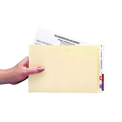 Medical Arts Press Compact File Pocket, Top Tabs, Manila, 100/Box (MAQ51453)