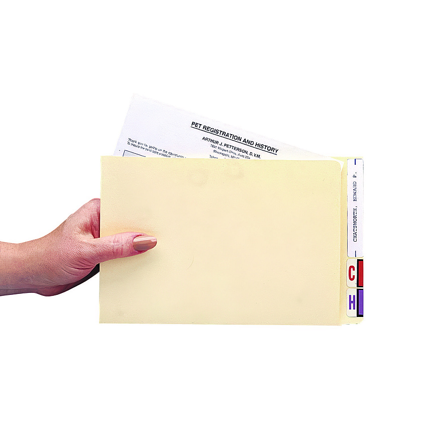 Medical Arts Press Compact File Pocket, Top Tabs, Manila, 100/Box (MAQ51453)