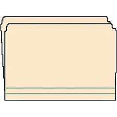 Medical Arts Press Top Tab File Folder, Straight Tabs, Letter Size, 0.75" Expansion, Manila, 50/Box (MAQ52326)
