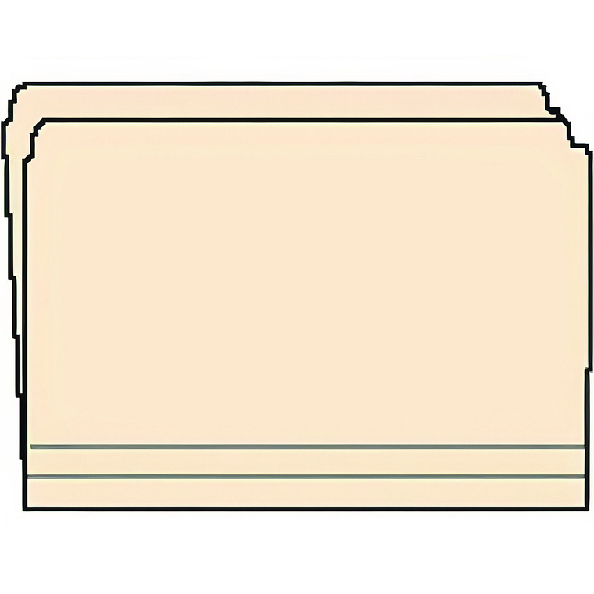 Medical Arts Press Top Tab File Folder, Straight Tabs, Letter Size, 0.75" Expansion, Manila, 50/Box (MAQ52326)