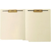 Medical Arts Press End Tab Fastener File Folder with Mylar Spine, 0.75" Expansion, 2 Fasteners, Letter Size, Manila Exterior, 50/Box (MAQ52371)