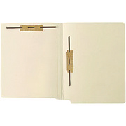 Medical Arts Press End Tab Fastener File Folder, 0.75" Expansion, 1 Horizontal 1 Vertical Fastener, Letter Size, Manila Exterior, 250/Box (MAQ52407B)