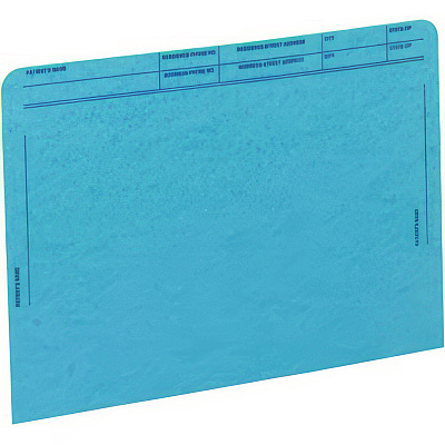 Medical Arts Press Patient File Pocket, Letter Size, Blue, 50/Box (MAQ59547BL)