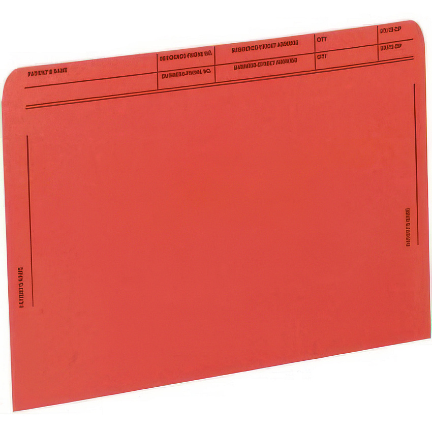 Medical Arts Press Patient File Pocket, Letter Size, Orange, 50/Box (MAQ59547OR)