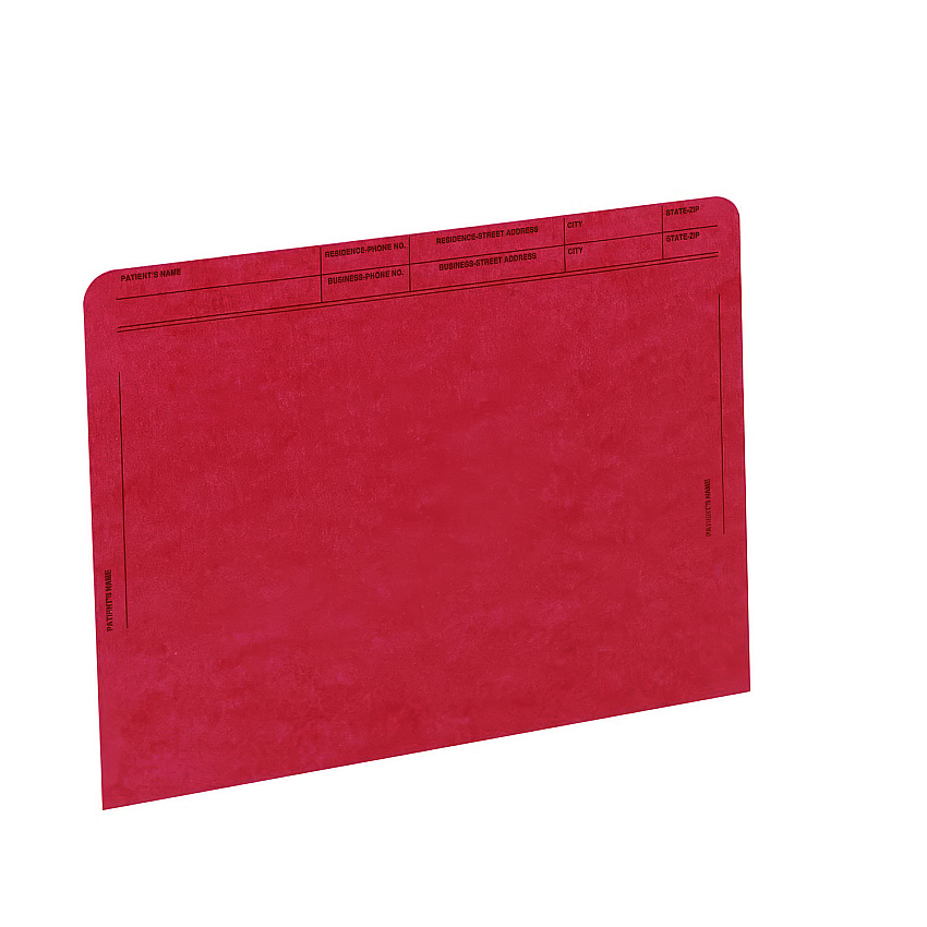 Medical Arts Press Patient File Pocket, Letter Size, Red, 50/Box (MAQ59547RD)