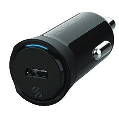 Scosche PowerVolt USB-C Fast Charger for Car, White (SOSCPDC8SP)