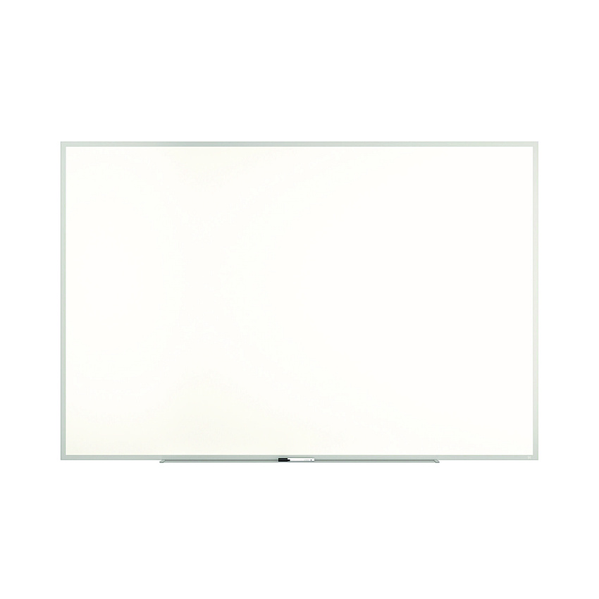 TRU RED Melamine Dry Erase Board, 72" x 48", White Surface, Gray/Natural Aluminum Frame (TR59352)