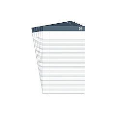 TRU RED Notepads, Narrow Rule, 50 White 5 x 8 Sheets, 6/Pack (TUDTR59900)