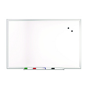 TRU RED Magnetic Steel Dry Erase Board, 24 x 36, White Surface, Gray/Silver Aluminum Frame (TUDTR61169)