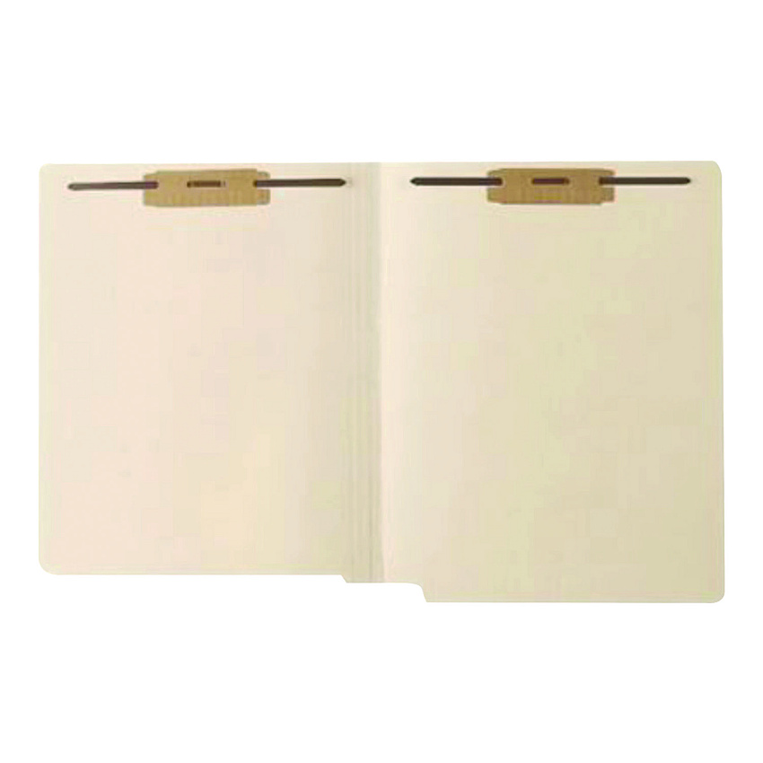 Medical Arts Press Reinforced End Tab File Folder, 0.75" Expansion, 2 Fasteners, Letter Size, Manila Exterior, 250/Box (MAQ31462B)