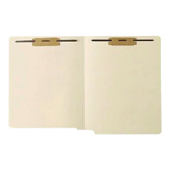 Medical Arts Press Heavy-Duty End Tab File Folder, 0.75" Expansion, 2 Fasteners, Letter Size, Manila Exterior, 50/Box (MAQ31464)