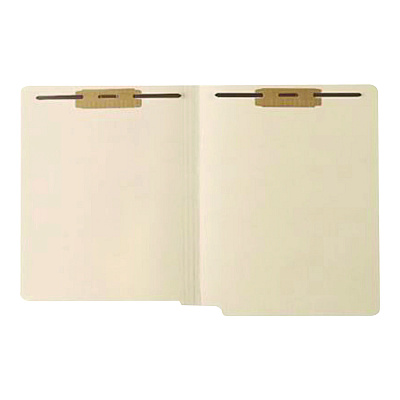 Medical Arts Press Heavy-Duty End Tab File Folder, 0.75" Expansion, 2 Fasteners, Letter Size, Manila Exterior, 50/Box (MAQ31464)