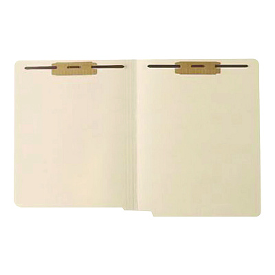 Medical Arts Press Reinforced End Tab File Folder, 0.75" Expansion, 2 Fasteners, Letter Size, Manila Exterior,  250/Carton (MAQ31464B)