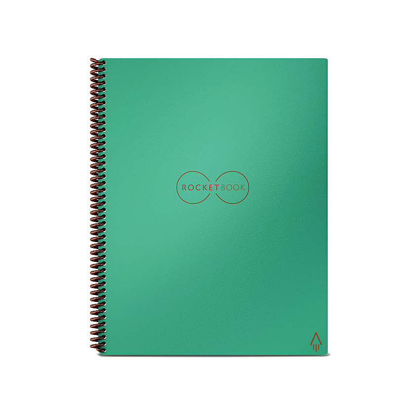 Rocketbook Core Smart Notebook, College Rule, Neptune Teal Cover, (18) 8.8 x 6 Sheets (RKBEVR2ERCCCEFR)