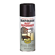 Rust-Oleum Stops Rust Rust Reformer Spray, Black, 10.25 oz Aerosol Can, 6/Carton (215215)