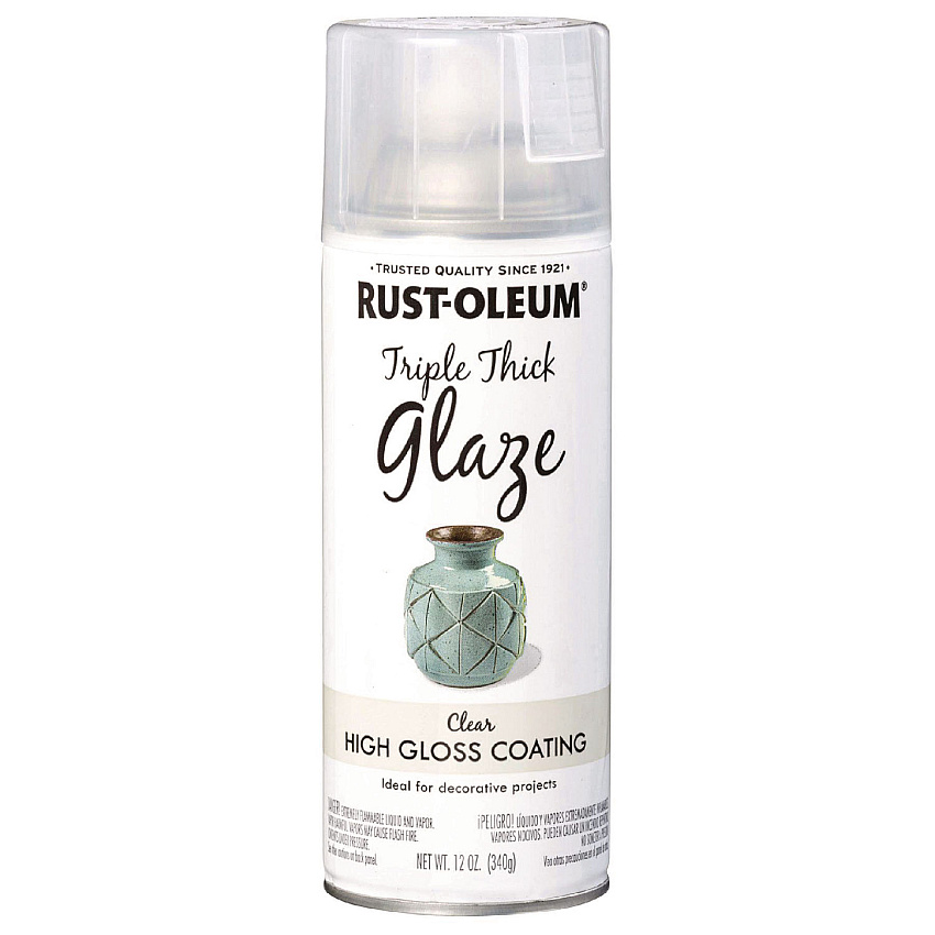 Rust-Oleum Specialty Triple Thick Glaze Spray Paint, High Gloss Clear, 12 oz Aerosol Can (301416EA)