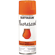 Rust-Oleum Specialty Fluorescent Spray Paint, Flat Fluorescent Orange, 11 oz Aerosol Can (342568EA)