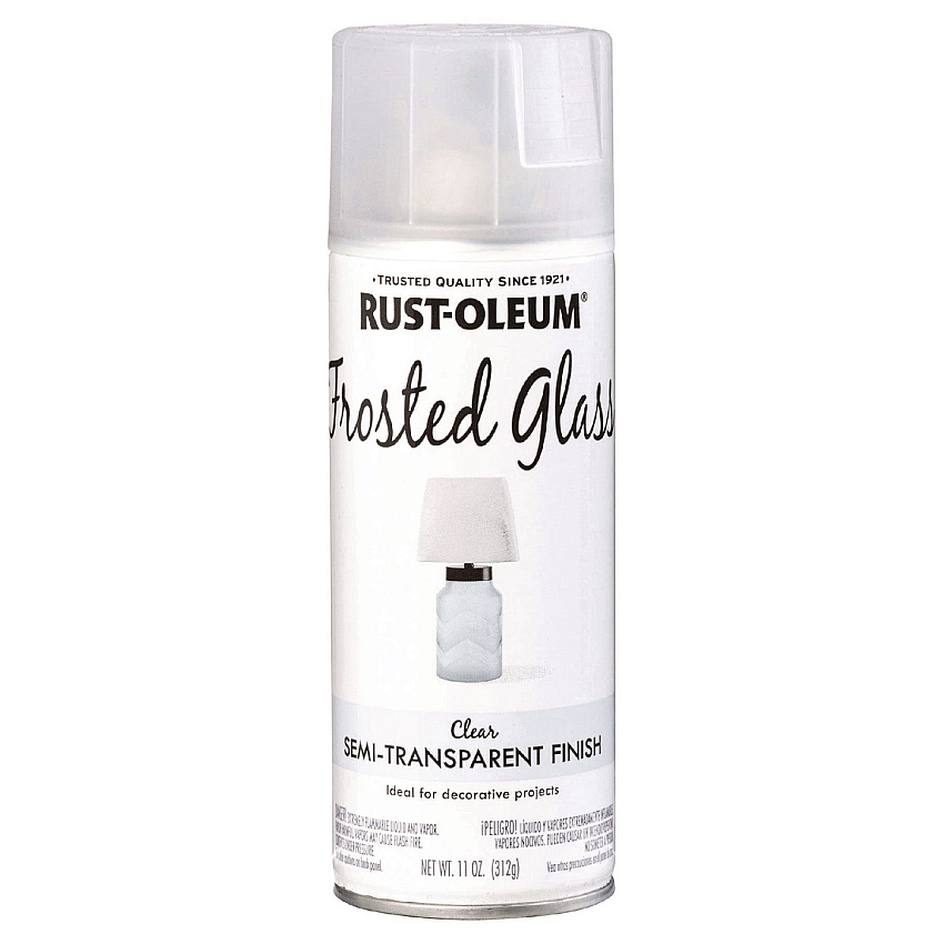 Rust-Oleum Specialty Frosted Glass Spray Paint, Matte Clear, 11 oz Aerosol Can (342600EA)