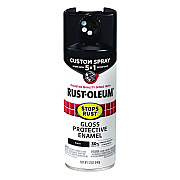 Rust-Oleum Stops Rust 5-in-1 Spray Paint, Gloss Black, 12 oz Aerosol Can (376884EA)