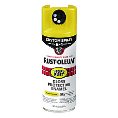 Rust-Oleum Stops Rust 5-in-1 Spray Paint, Gloss Sunburst Yellow, 12 oz Aerosol Can (376898EA)