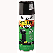 Rust-Oleum High Heat Enamel Spray Paint, Semi-Gloss Black, 12 oz Aerosol Can (241169EA)