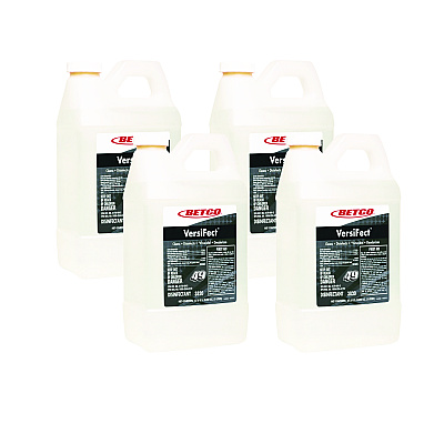 Betco VersiFect Cleaner Disinfectant, Fresh Scent, 2 L Bottle, 4/Carton (BET38204700)
