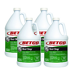 Betco Rest Stop Non-Acid Bowl and Restroom Cleaner, Floral Fresh Scent, 1 gal Bottle, 4/Carton (BET700400)