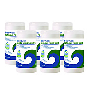 Boardwalk Natural All Purpose Wipes, 7 x 8, Unscented, White, 75 Wipes/Canister, 6 Canisters/Carton (BWK4736)